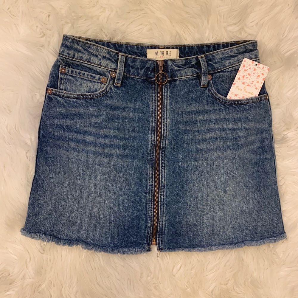 Free People Denim Skirt